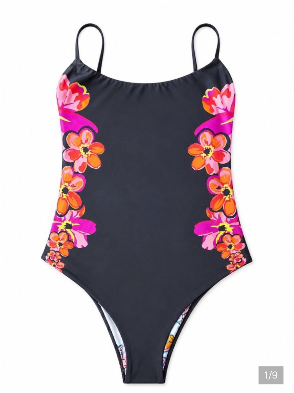 Maaji Floral One Piece Reversible Swimsuit size M